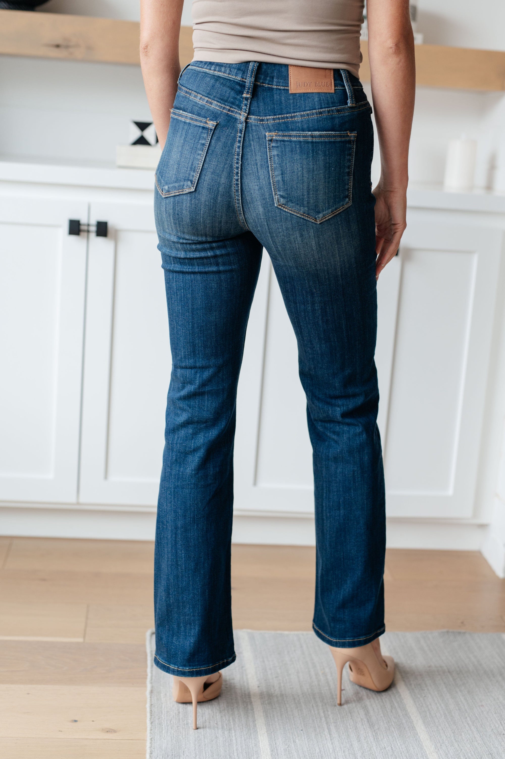 Pull-On Bootcut Jeans