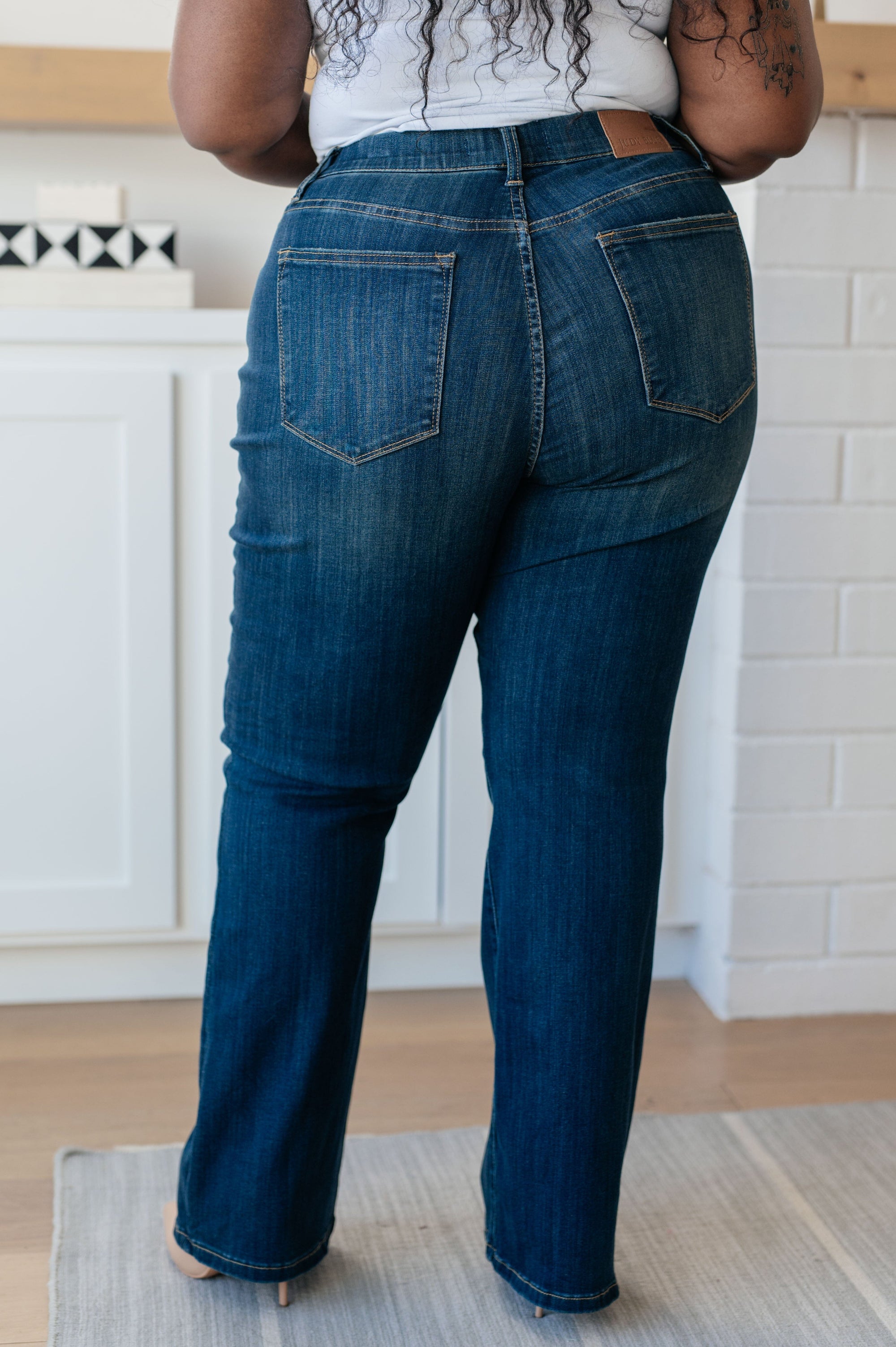 Ricki High Rise Pull On Slim Bootcut Jeans Womens Ave Shops 