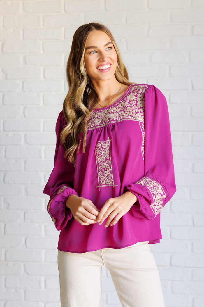 Rodeo Queen Embroidered Blouse Blouses Ave Shops 