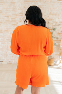 Roll With me Romper in Tangerine Jumpsuits & Rompers Ave Shops 