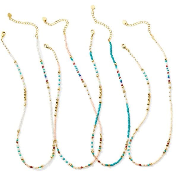 Seed Bead, Pearl and Bead Necklaces Necklace Splendid Iris 