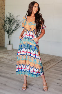 Shaping Reality V-Neck Balloon Sleeve Dress Dresses Ave Shops 