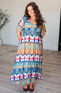Shaping Reality V-Neck Balloon Sleeve Dress Dresses Ave Shops 