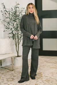 Signature Open Front Cardigan Set in Black Womens Ave Shops 