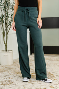 Slow Mornings High Waisted Sweats in Jungle Green Womens Ave Shops 