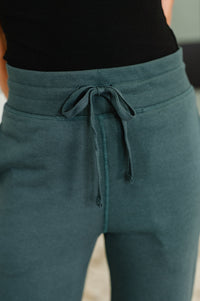 Slow Mornings High Waisted Sweats in Jungle Green Womens Ave Shops 
