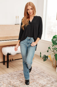 So Outstanding Top in Black Womens Ave Shops 