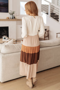 Spice of Life Color Block Midi Dress Womens Ave Shops 
