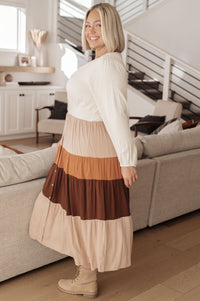 Spice of Life Color Block Midi Dress Womens Ave Shops 