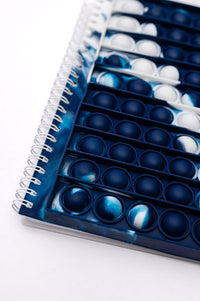 Spiral Writing Notebook in Blue Marble Womens Ave Shops 