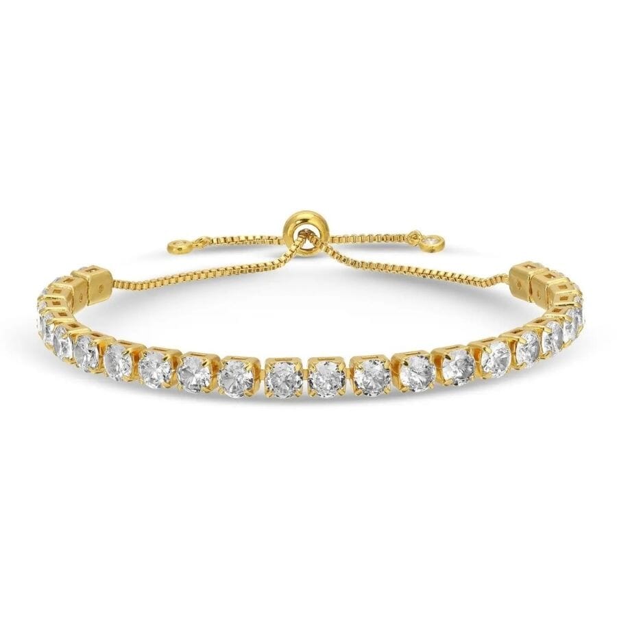 Statement Faux Diamond Pulley Bracelet Bracelets Splendid Iris 