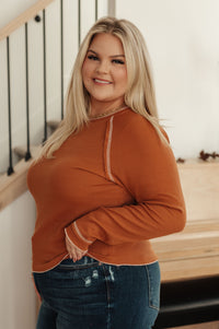Stitch In Time Waffle Knit Top Tops Ave Shops 