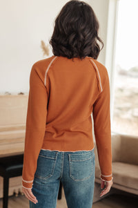 Stitch In Time Waffle Knit Top Tops Ave Shops 