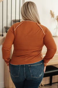 Stitch In Time Waffle Knit Top Tops Ave Shops 