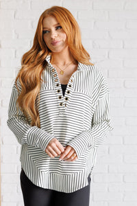 Striped Serendipity Pullover Tops Ave Shops 