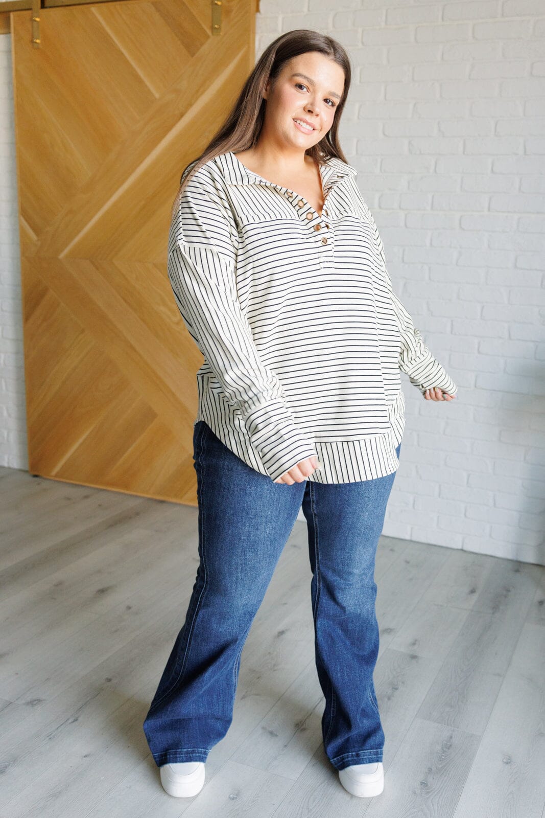 Striped Serendipity Pullover Tops Ave Shops 