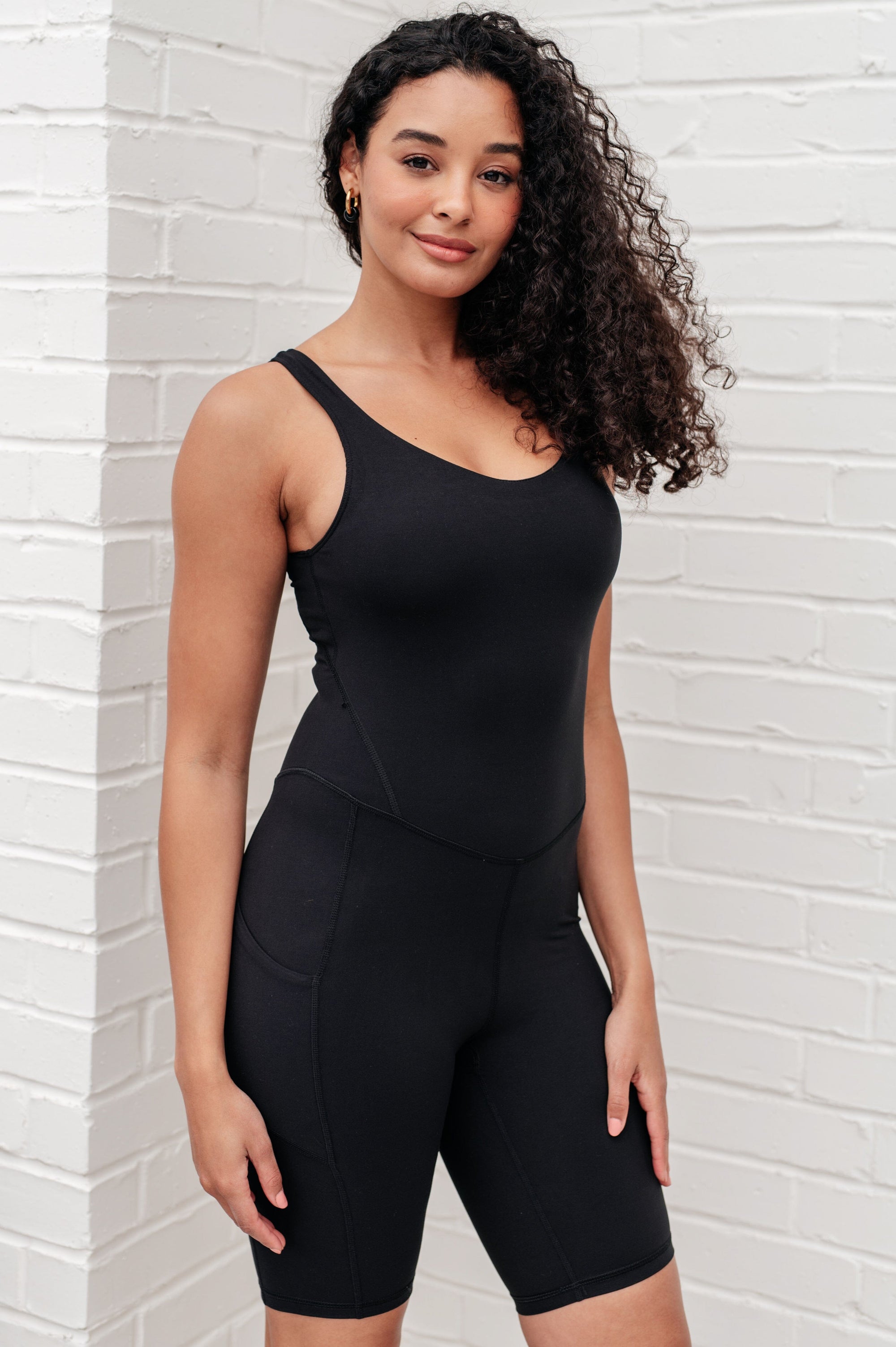 Sun Salutations Body Suit in Black Athleisure Ave Shops 