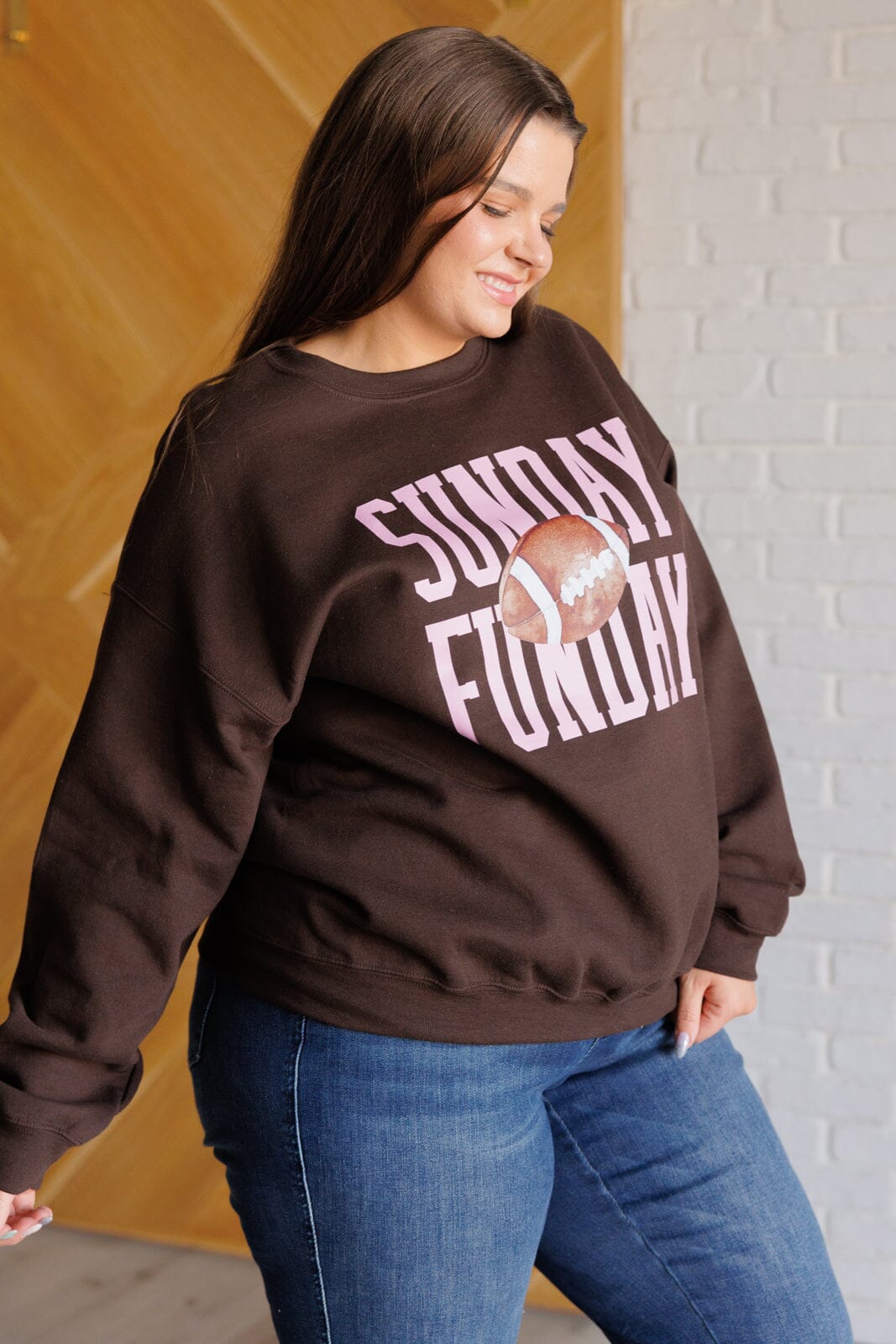 Sunday Funday Graphic Sweatshirt Tops Ave Shops 