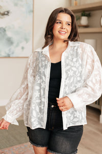 Sweet Serotonin Lace Button Up Tops Ave Shops 