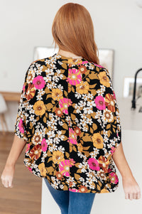 Take Another Chance Floral Print Top Womens Ave Shops 