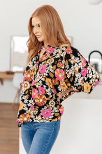 Take Another Chance Floral Print Top Womens Ave Shops 