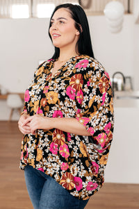 Take Another Chance Floral Print Top Womens Ave Shops 