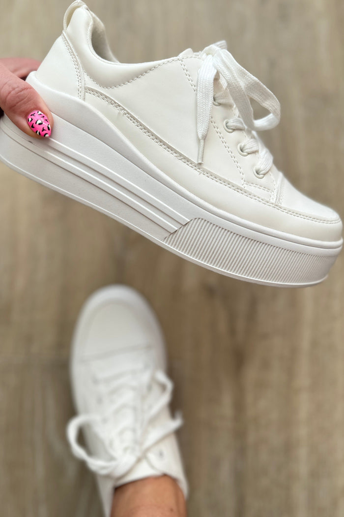 Take You Anywhere Sneakers in White Womens Ave Shops 