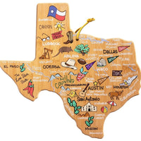 Texas Cutting Board with Artwork By Fish Kiss Home & Decor Totally Bamboo 