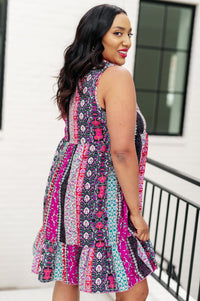 That's So Boho Mixed Print Sleeveless Dress Dresses Ave Shops 