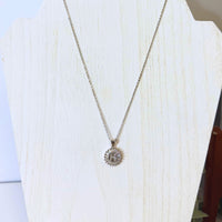 The Sis Kiss Mini Radiant Initial Necklace Silver - H Necklace The Sis Kiss 