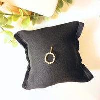 The Sis Kiss Pearl Initial Charms Gold - O Necklace Charm The Sis Kiss 