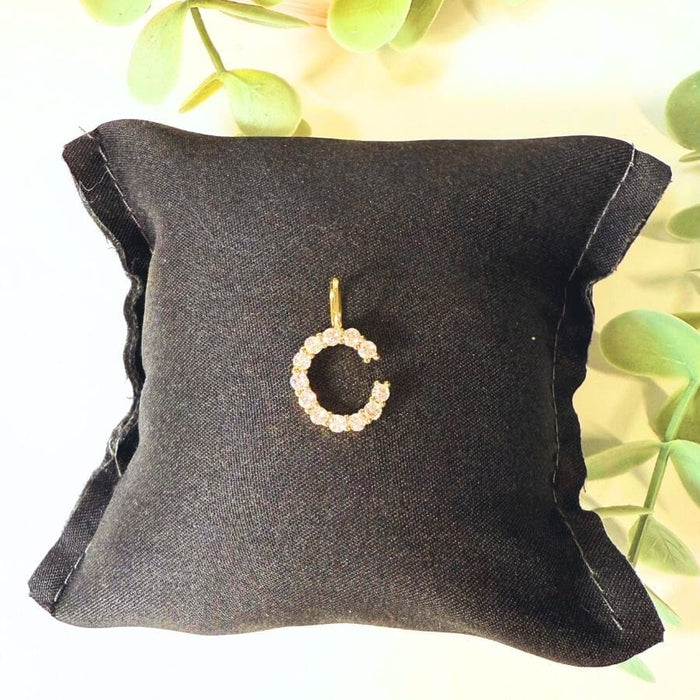 The Sis Kiss Standout Initial Charms Gold - C Necklace Charm The Sis Kiss 