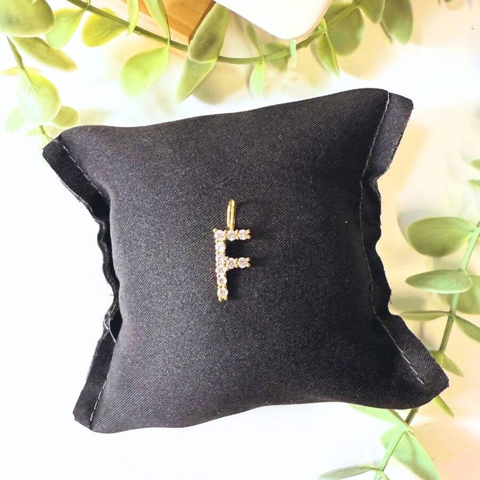 The Sis Kiss Standout Initial Charms Gold - F Necklace Charm The Sis Kiss