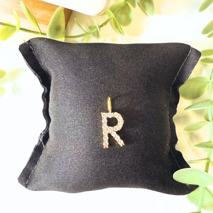 The Sis Kiss Standout Initial Charms Gold - R Necklace Charm The Sis Kiss 