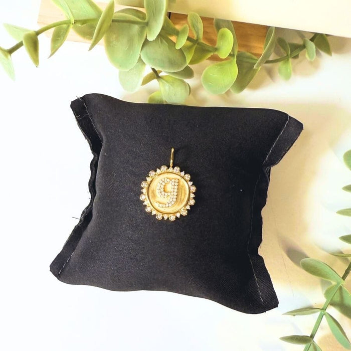 The Sis Kiss Vintage Coin Initial Charms Gold - G Necklace Charm The Sis Kiss 