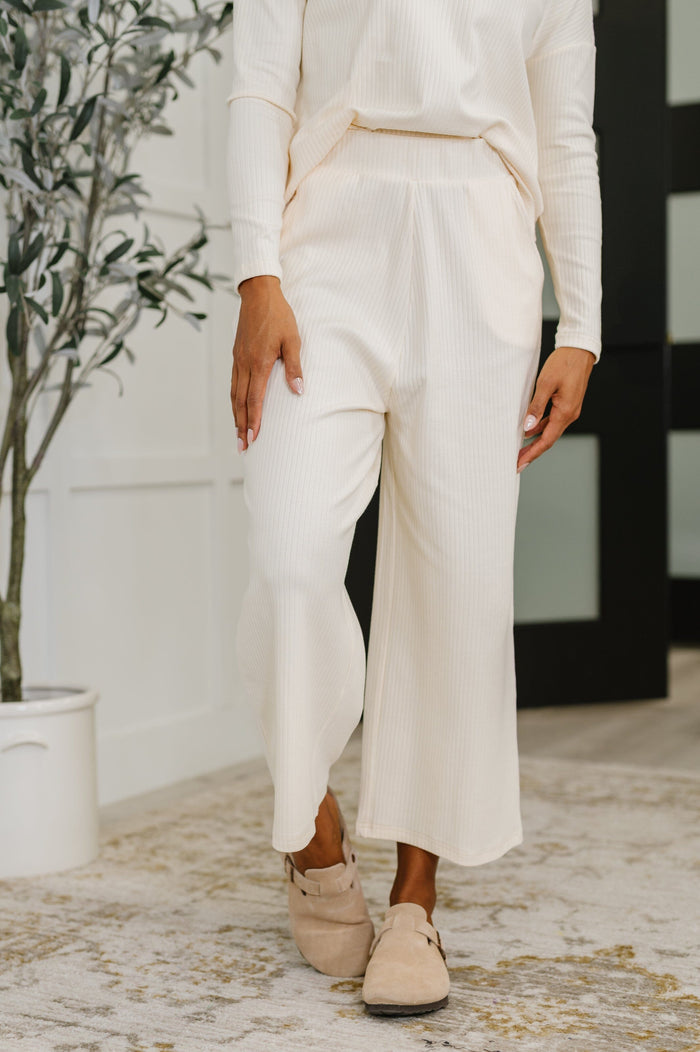 Thyme Culottes in Cream Womens Ave Shops 