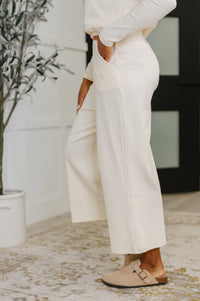 Thyme Culottes in Cream Womens Ave Shops 