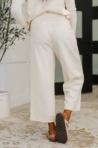 Thyme Culottes in Cream Womens Ave Shops 