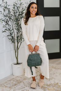 Thyme Culottes in Cream Womens Ave Shops 