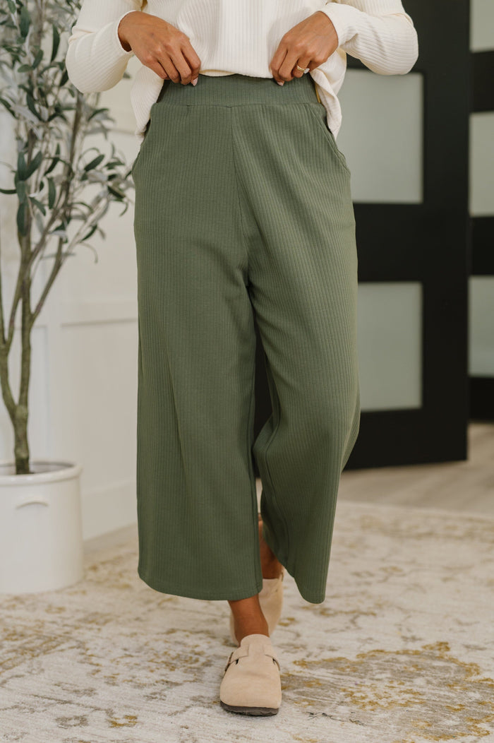 Thyme Culottes in Dusty Pine Womens Ave Shops 