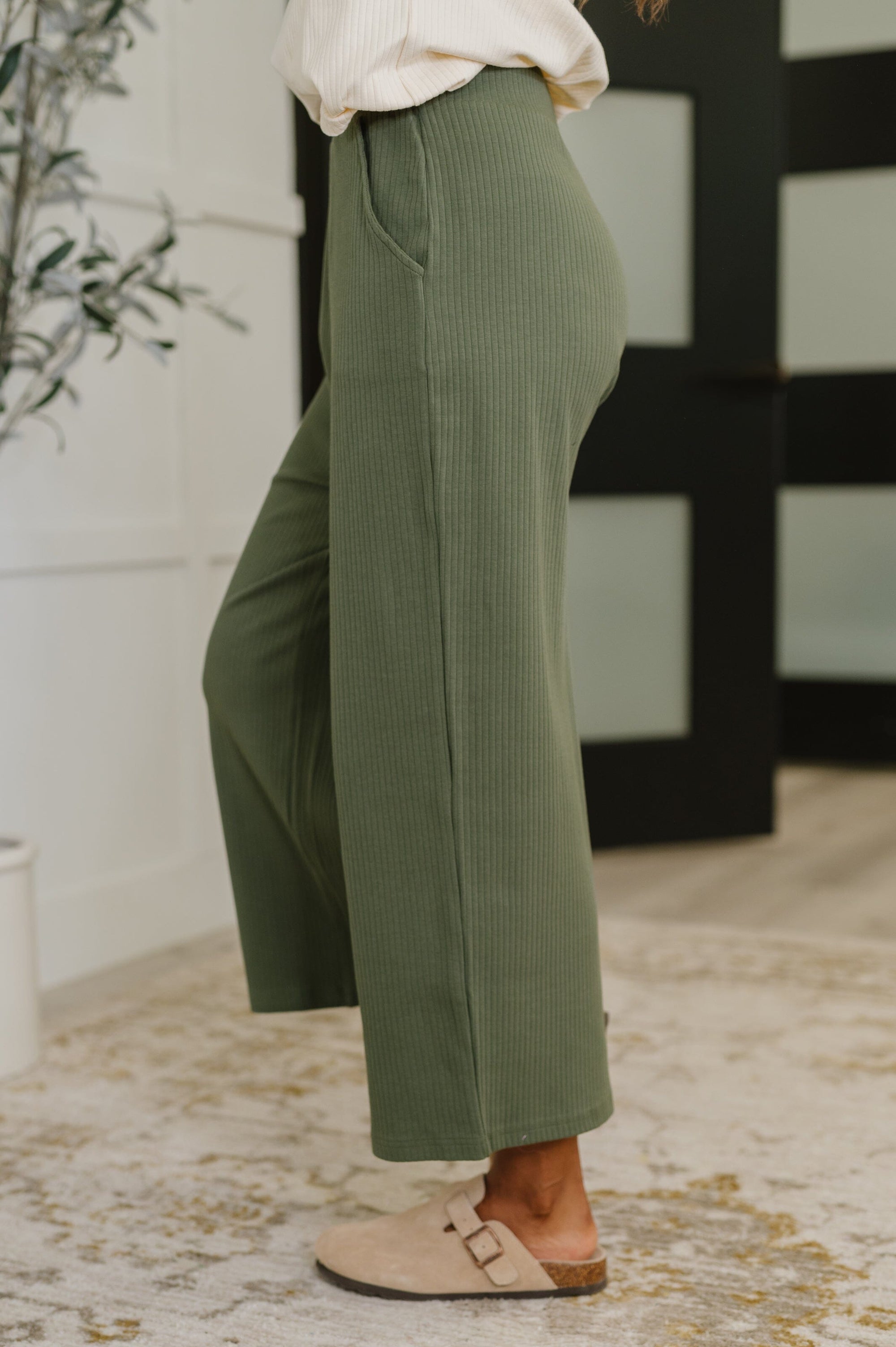 Thyme Culottes in Dusty Pine Womens Ave Shops 