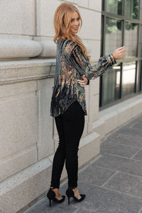 Too Glitz to Glam Button Up Shirt Womens Ave Shops 