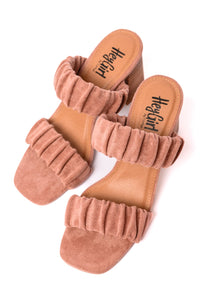 Tropic Like it's Hot Heels in Blush Suede Womens Ave Shops 