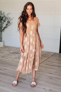 Trusting My Intuition Balloon Sleeve Dress in Camel Dresses Ave Shops 