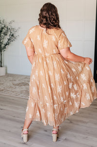 Trusting My Intuition Balloon Sleeve Dress in Camel Dresses Ave Shops 