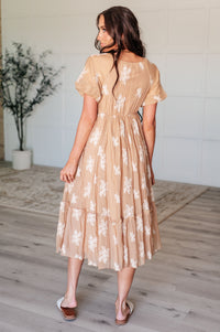 Trusting My Intuition Balloon Sleeve Dress in Camel Dresses Ave Shops 