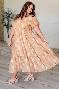 Trusting My Intuition Balloon Sleeve Dress in Camel Dresses Ave Shops 