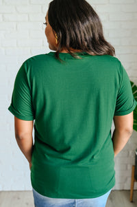 Uptown Crew T-Shirt in Green Womens Ave Shops 