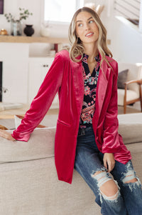 Verity Velvet Blazer Womens Ave Shops 