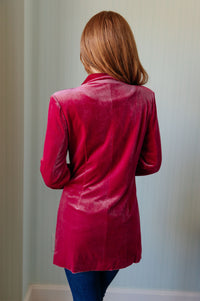 Verity Velvet Blazer Womens Ave Shops 